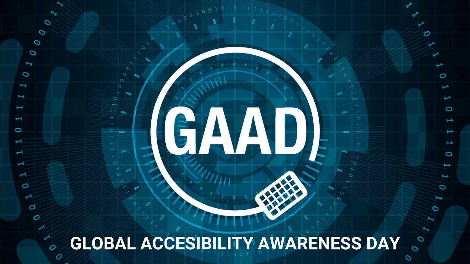 Cartell del GAAD (Global Accessibility Awareness Day)