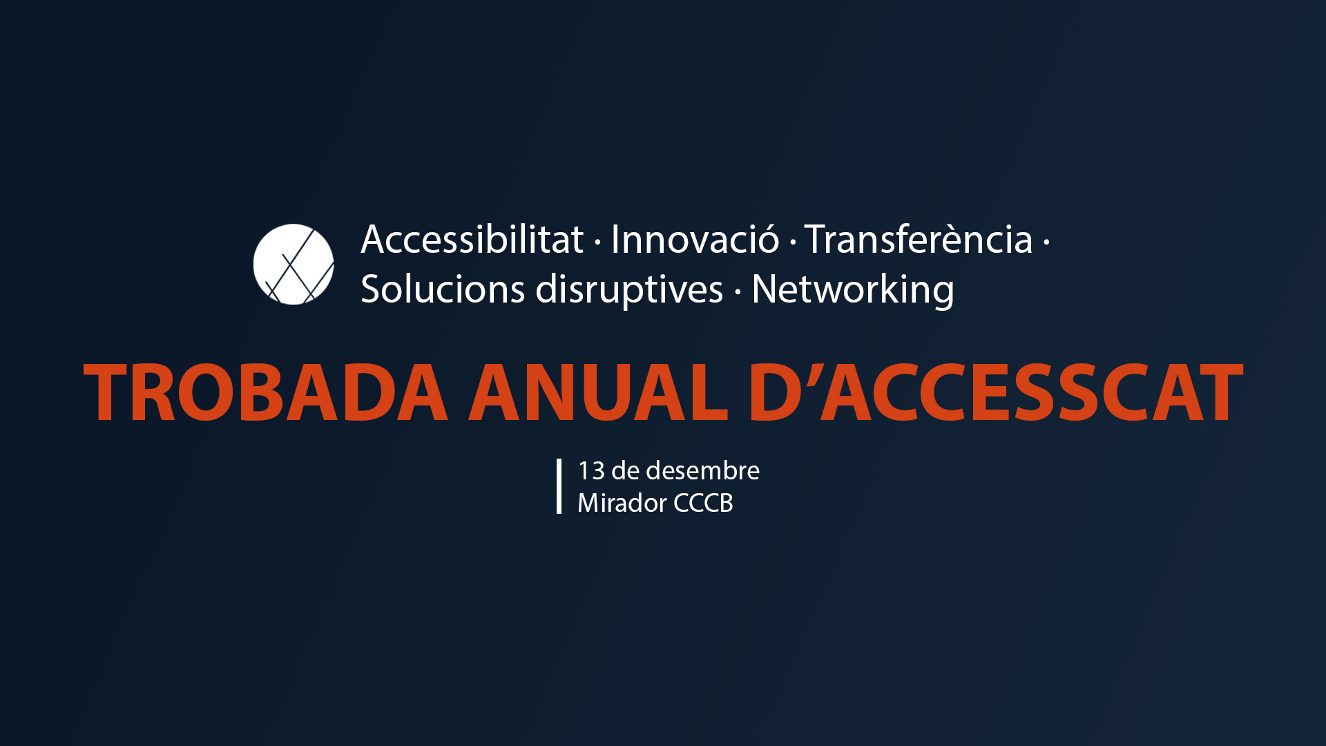 Cartell de la Trobada anual d'AccessCat