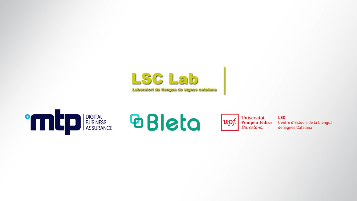 Logotips del grup de recerca LSC Lab i de les entitats adherides MTP, Bleta i LSC UPF.