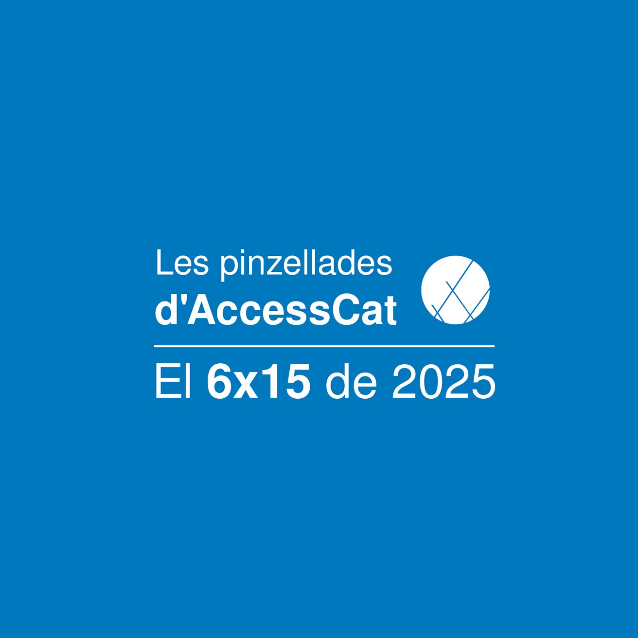 Portada de Les pinzellades d'AccessCat: El 6x15 de 2025