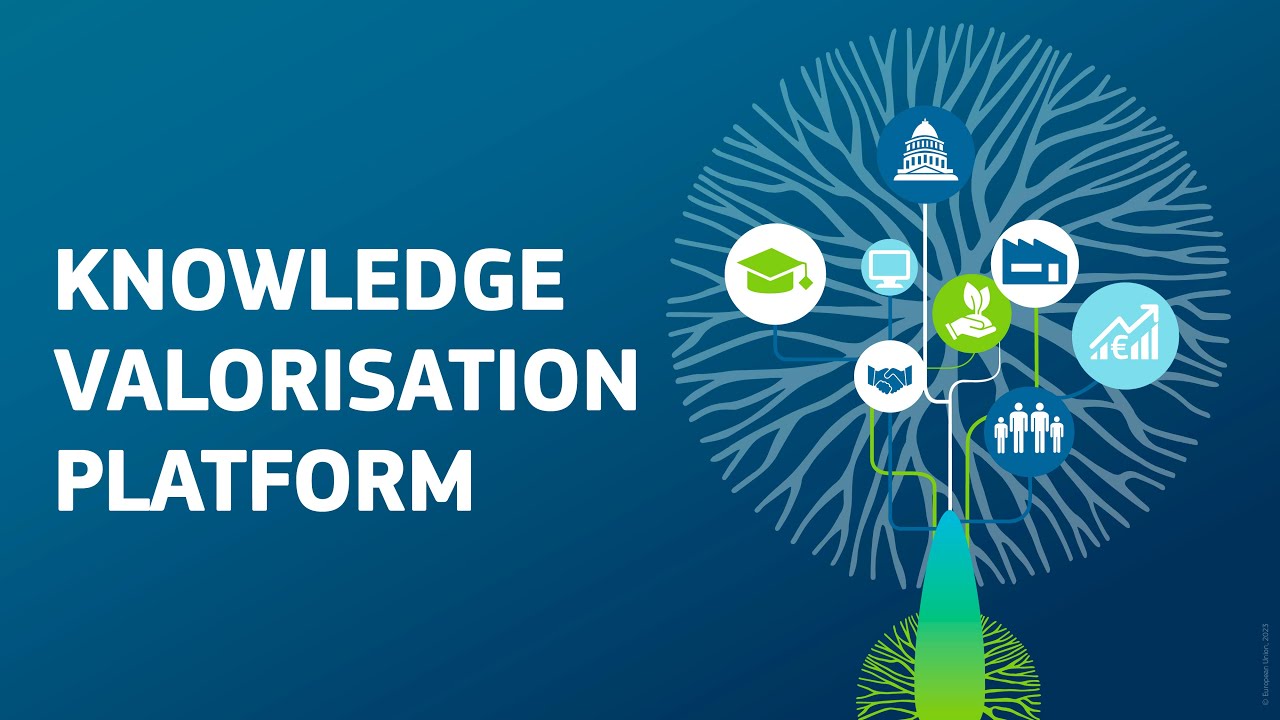 Portada del web de Knowledge Valorisation Platform de la Comissió Europea