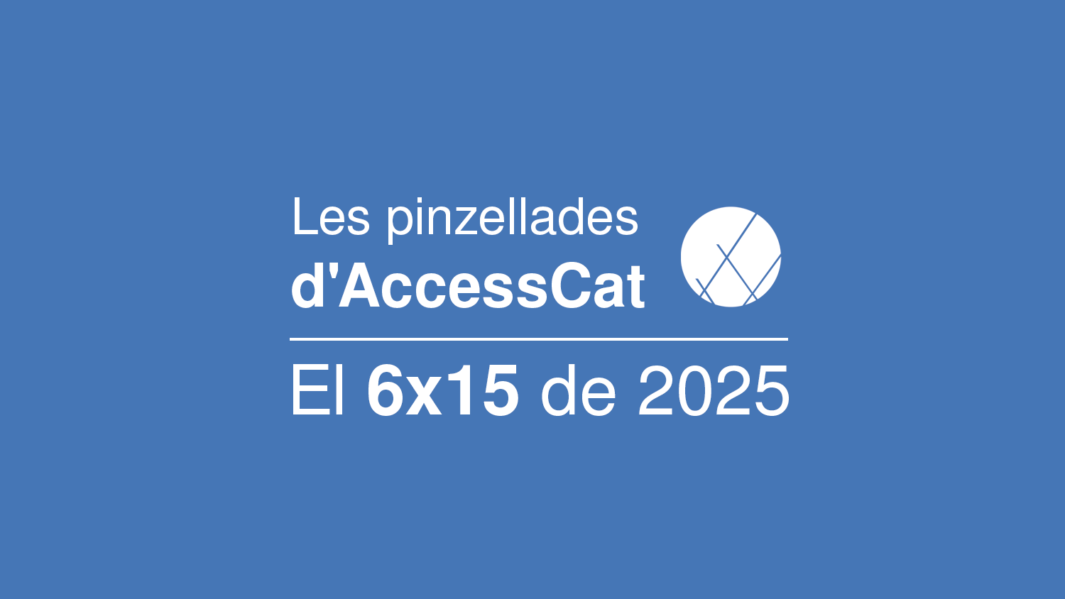Cover photo of the AccessCat Training Capsules: The 6x15 of 2025