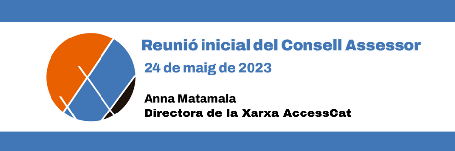 Text incrustat: "Reunió inicial del Consell Assessor. 24 de maig de 2023. Anna Matamala."
