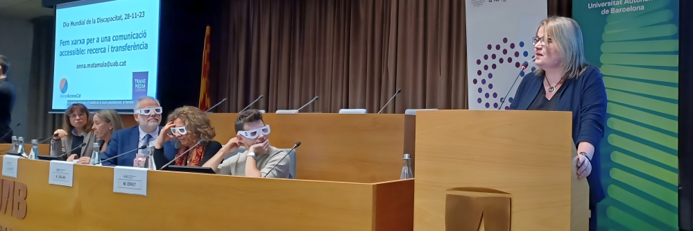 Presentació d'Anna Matamala a Rectorat