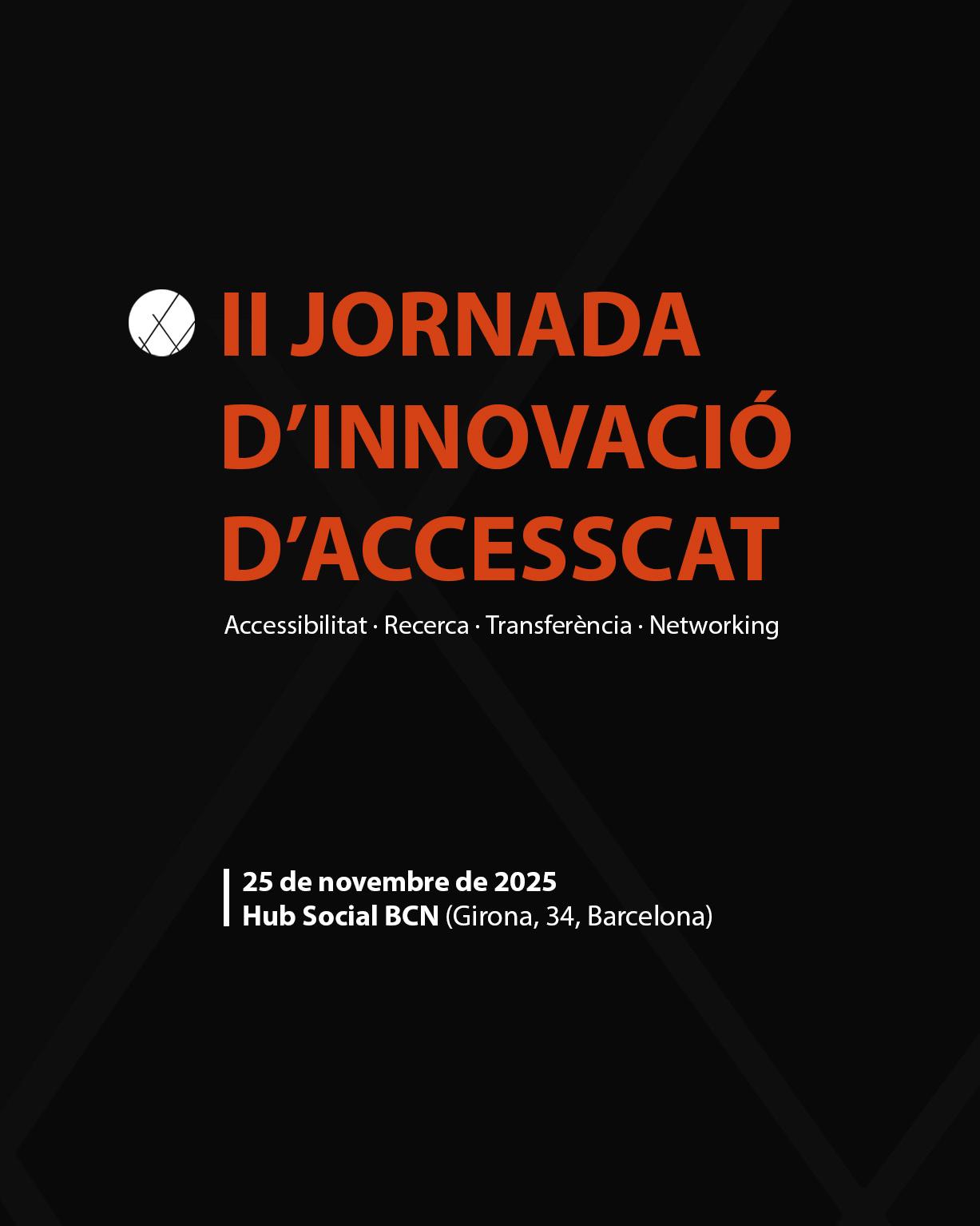 Poster for the 2nd AccessCat Innovation Day, November 25