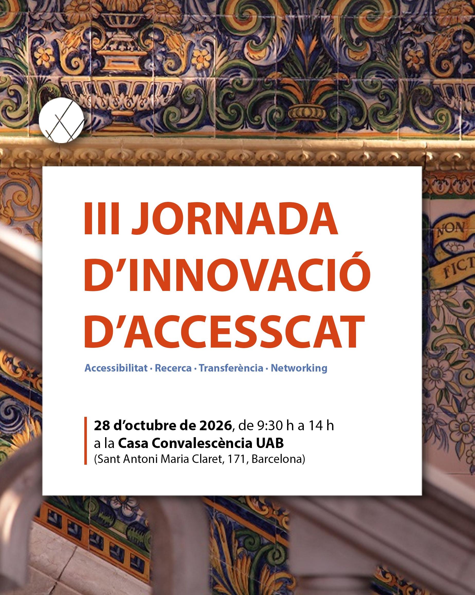 Cartell de la III Jornada d'Innovació d'AccessCat